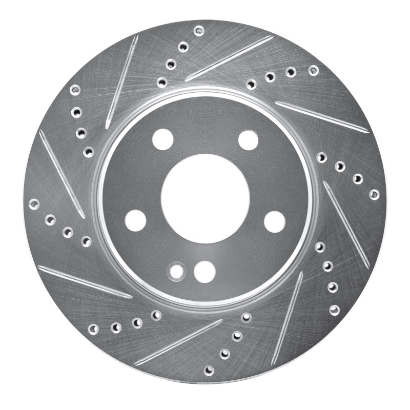 Picture of RNC Brake Rotor - Drill & Slot - R1 06-11 Mercedes-Benz B200 Front Left Drilled & Slotted Silver Brake Rotor rnc631-63088L