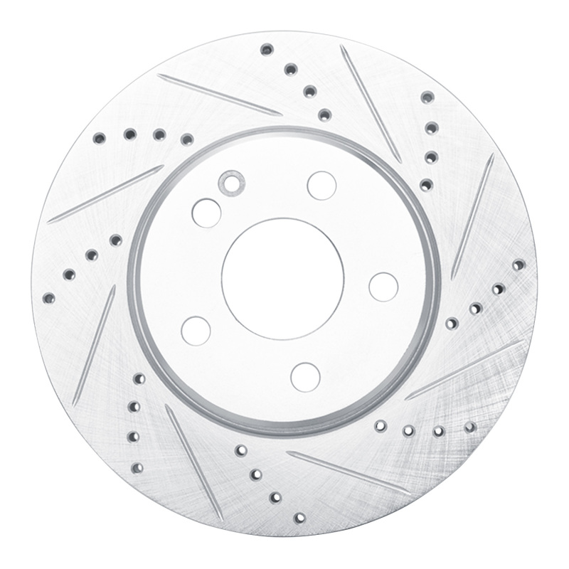 Picture of RNC Brake Rotor - Drill & Slot - R1 06-11 Mercedes-Benz B200 Front Right Drilled & Slotted Silver Brake Rotor rnc631-63088R