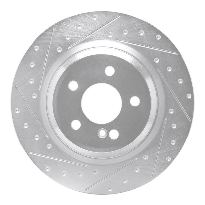 Picture of RNC Brake Rotor - Drill & Slot - R1 13-20 Mercedes-Benz SL550 Rear Left Drilled & Slotted Silver Brake Rotor rnc631-63102L