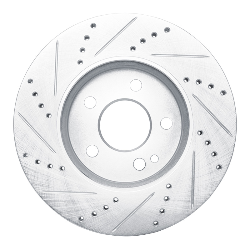 Picture of RNC Brake Rotor - Drill & Slot - R1 06-11 Mercedes-Benz B200 Front Right Drilled & Slotted Silver Brake Rotor rnc631-63088R