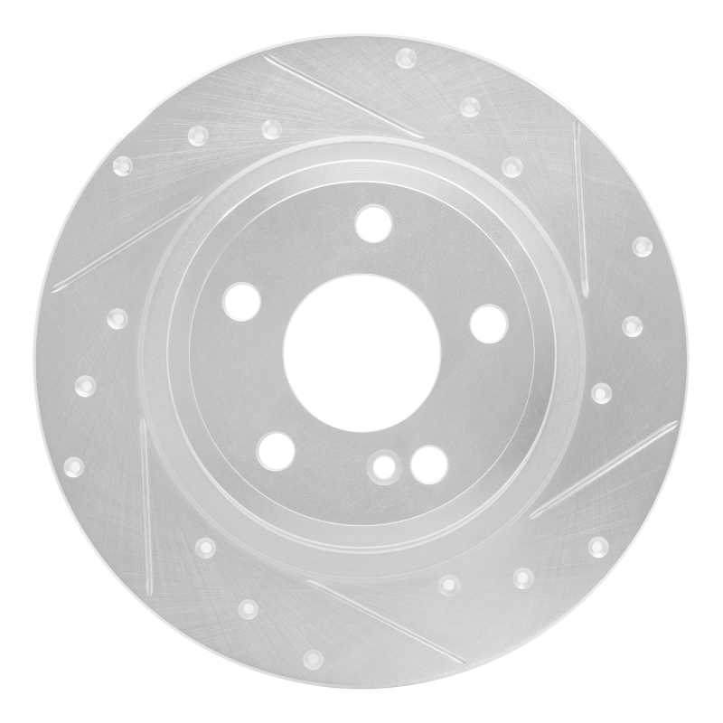Picture of RNC Brake Rotor - Drill & Slot - R1 14-20 Infiniti QX30 Rear Right Drilled & Slotted Silver Brake Rotor rnc631-63107R