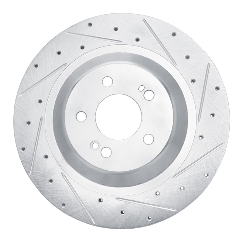 Picture of RNC Brake Rotor - Drill & Slot - R1 14-21 Mercedes-Benz S400 (Canada & Mexico) Rear Right Drilled & Slotted Silver Brake Rotor rnc631-63113R