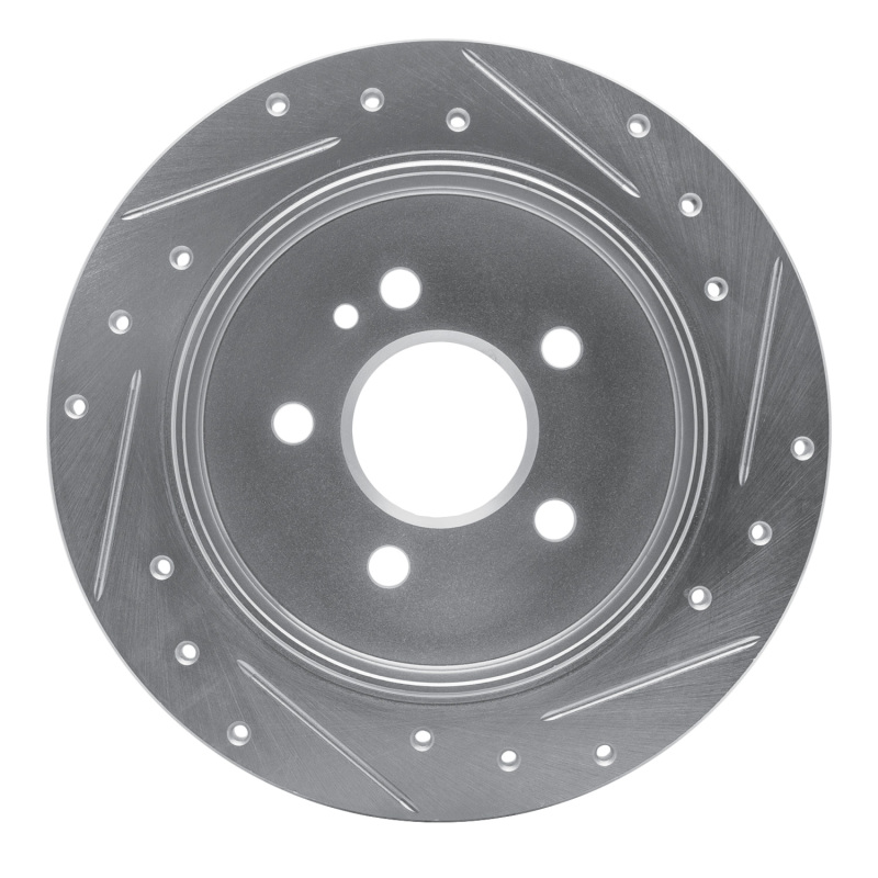 Picture of RNC Brake Rotor - Drill & Slot - R1 98-05 Mercedes-Benz ML350 Rear Left Drilled & Slotted Silver Brake Rotor rnc631-63123L