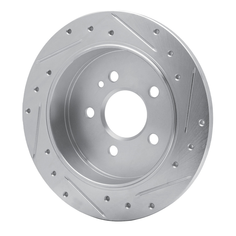 Picture of RNC Brake Rotor - Drill & Slot - R1 98-05 Mercedes-Benz ML350 Rear Left Drilled & Slotted Silver Brake Rotor rnc631-63123L