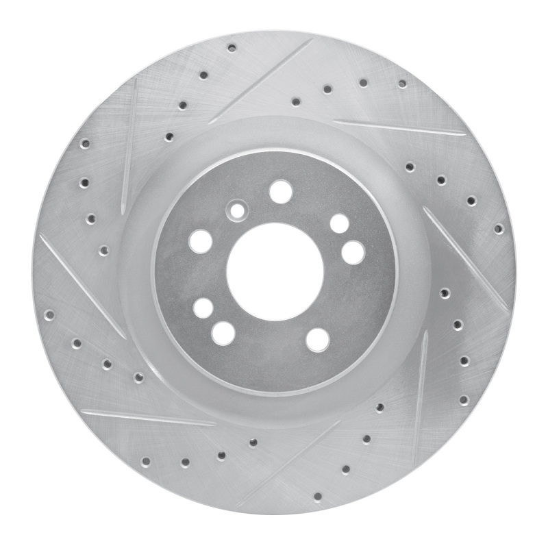 Picture of RNC Brake Rotor - Drill & Slot - R1 06-12 Mercedes-Benz ML550 Front Left Drilled & Slotted Silver Brake Rotor rnc631-63130L