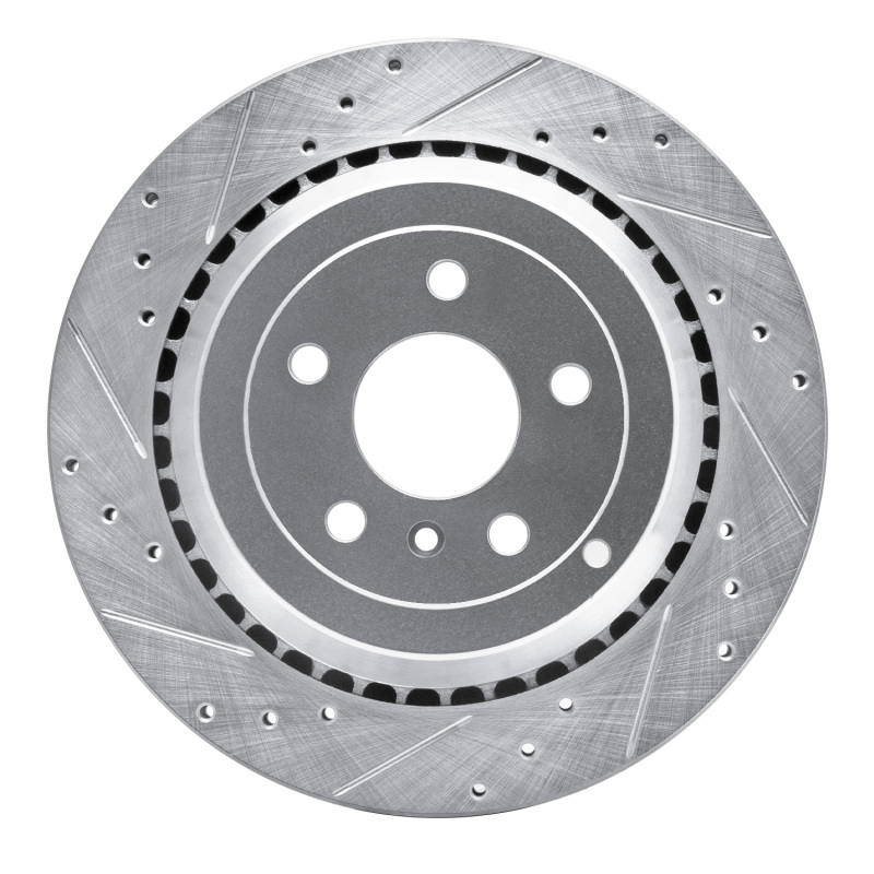 Picture of RNC Brake Rotor - Drill & Slot - R1 06-12 Mercedes-Benz ML320 Rear Left Drilled & Slotted Silver Brake Rotor rnc631-63131L