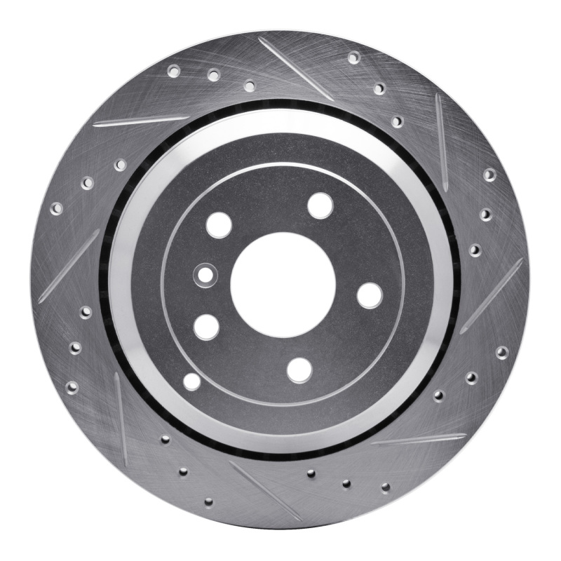 Picture of RNC Brake Rotor - Drill & Slot - R1 06-12 Mercedes-Benz ML320 Rear Right Drilled & Slotted Silver Brake Rotor rnc631-63131R