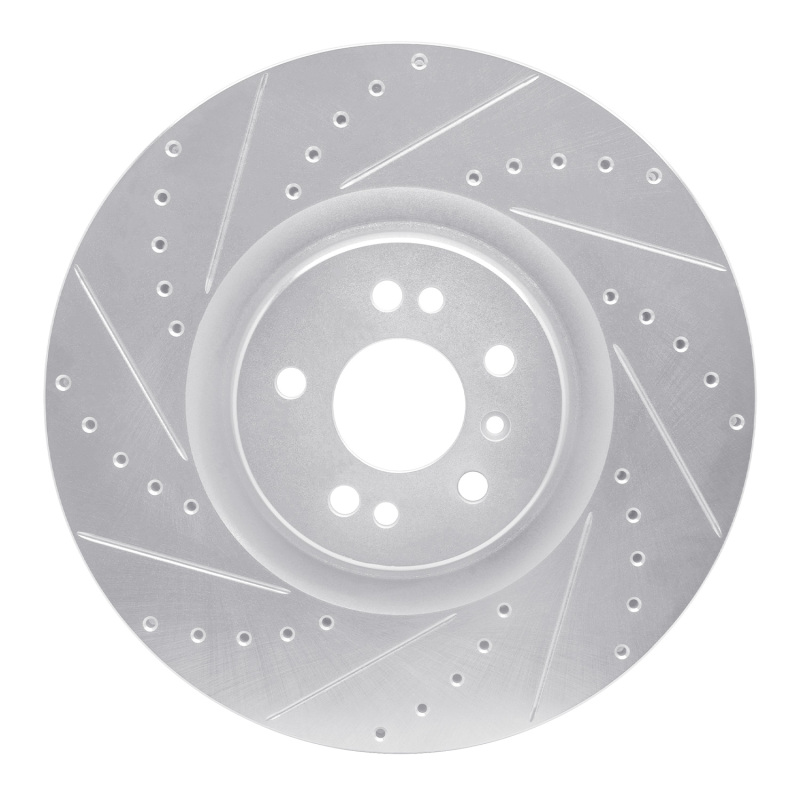 Picture of RNC Brake Rotor - Drill & Slot - R1 07-09 Mercedes-Benz GL320 Front Left Drilled & Slotted Silver Brake Rotor rnc631-63136L