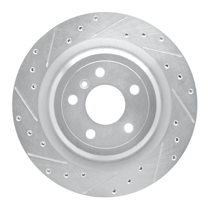 Picture of RNC Brake Rotor - Drill & Slot - R1 12-19 Mercedes-Benz GLE300D Rear Left Drilled & Slotted Silver Brake Rotor rnc631-63140L