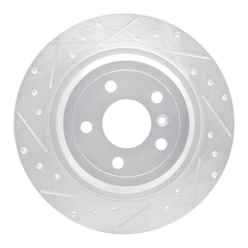 Picture of RNC Brake Rotor - Drill & Slot - R1 12-18 Mercedes-Benz GLE300D Rear Left Drilled & Slotted Silver Brake Rotor rnc631-63143L