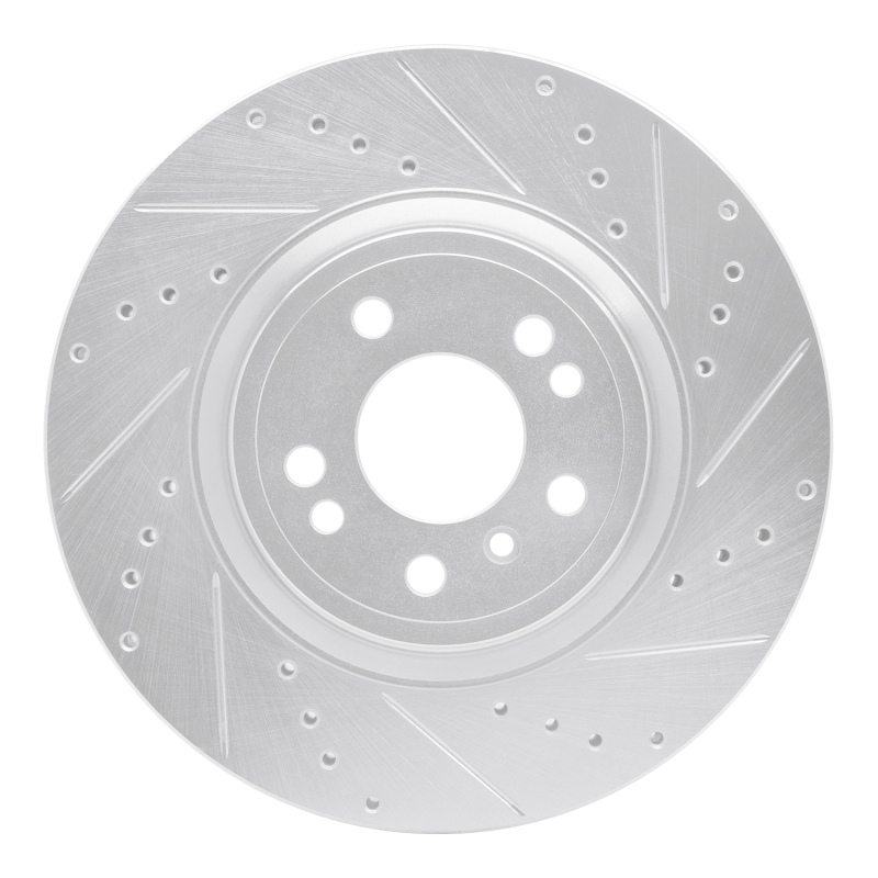Picture of RNC Brake Rotor - Drill & Slot - R1 12-18 Mercedes-Benz ML250 Front Right Drilled & Slotted Silver Brake Rotor rnc631-63144R