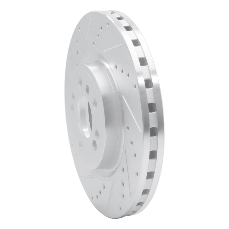 Picture of RNC Brake Rotor - Drill & Slot - R1 12-18 Mercedes-Benz ML350 Front Left Drilled & Slotted Silver Brake Rotor rnc631-63144L