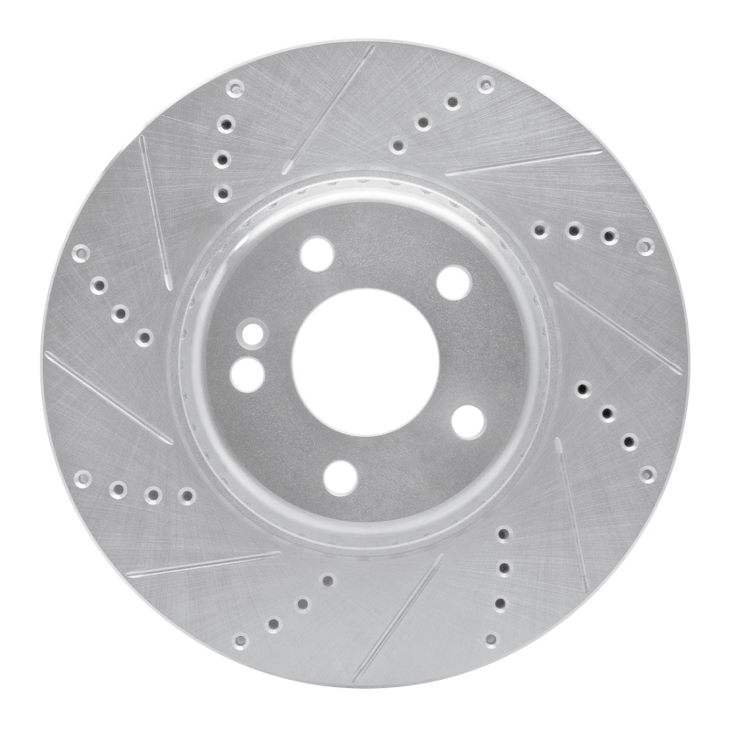 Picture of RNC Brake Rotor - Drill & Slot - R1 16-23 Mercedes-Benz GLC350e Rear Left Drilled & Slotted Silver Brake Rotor rnc631-63162L
