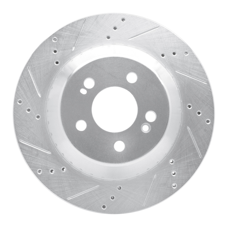 Picture of RNC Brake Rotor - Drill & Slot - R1 15-21 Mercedes-Benz S550 Rear Left Drilled & Slotted Silver Brake Rotor rnc631-63165L