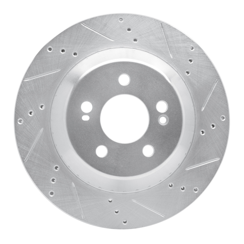 Picture of RNC Brake Rotor - Drill & Slot - R1 15-21 Mercedes-Benz S450 Rear Right Drilled & Slotted Silver Brake Rotor rnc631-63165R