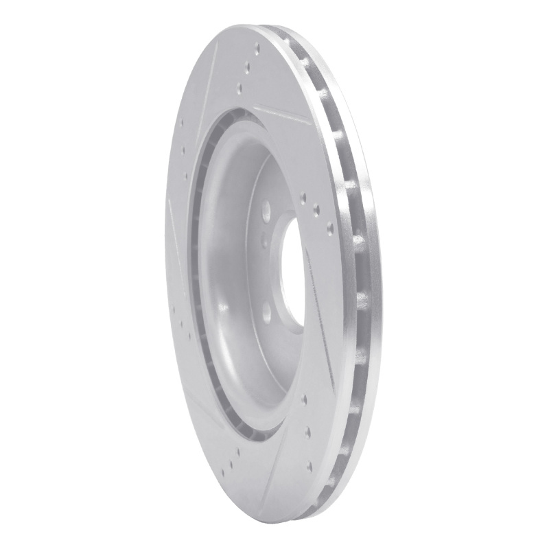 Picture of RNC Brake Rotor - Drill & Slot - R1 14-19 Mercedes-Benz CLA250 Rear Right Drilled & Slotted Silver Brake Rotor rnc631-63163R