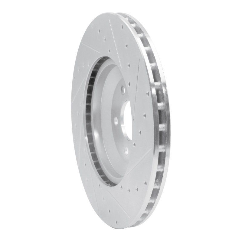 Picture of RNC Brake Rotor - Drill & Slot - R1 17-23 Mercedes-Benz CLS450 Rear Left Drilled & Slotted Silver Brake Rotor rnc631-63166L