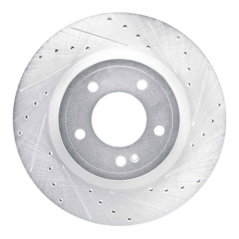 Picture of RNC Brake Rotor - Drill & Slot - R1 19-25 Mercedes-Benz G550 Rear Right Drilled & Slotted Silver Brake Rotor rnc631-63177R
