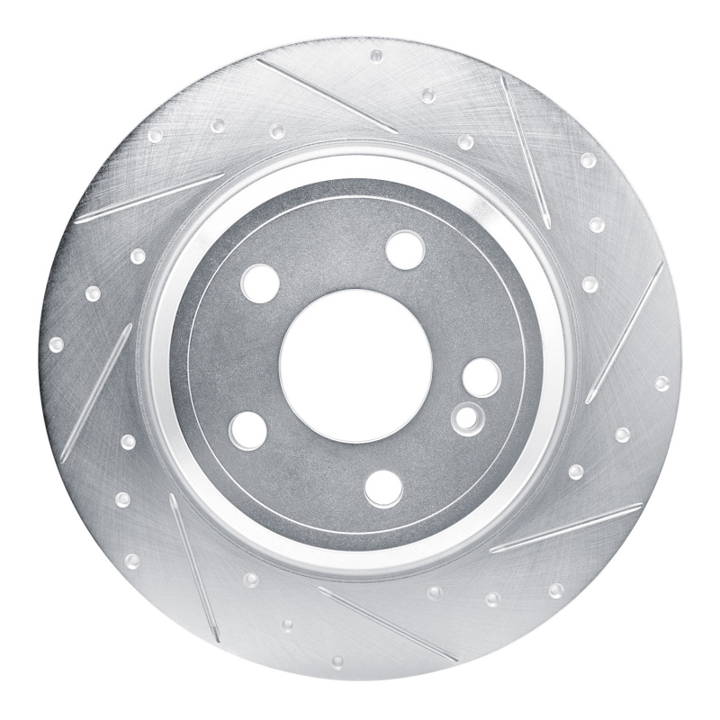 Picture of RNC Brake Rotor - Drill & Slot - R1 20-25 Mercedes-Benz GLE350 Rear Right Drilled & Slotted Silver Brake Rotor rnc631-63182R