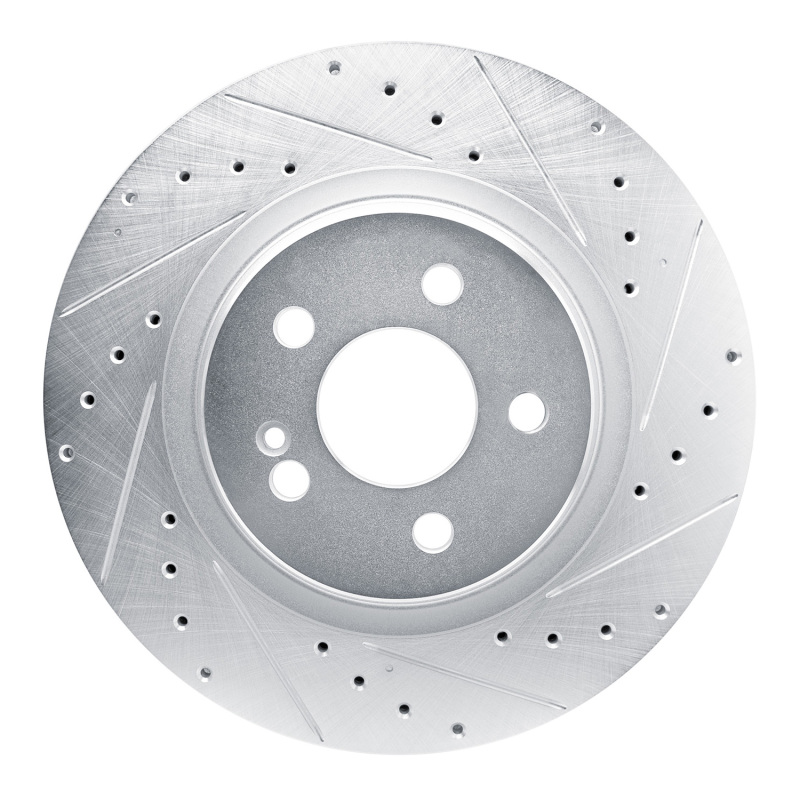 Picture of RNC Brake Rotor - Drill & Slot - R1 20-26 Mercedes-Benz GLS450 Rear Right Drilled & Slotted Silver Brake Rotor rnc631-63183R