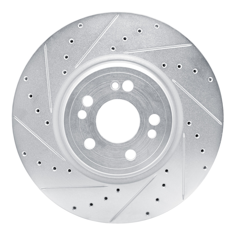 Picture of RNC Brake Rotor - Drill & Slot - R1 20-25 Mercedes-Benz GLE350 Front Left Drilled & Slotted Silver Brake Rotor rnc631-63192L