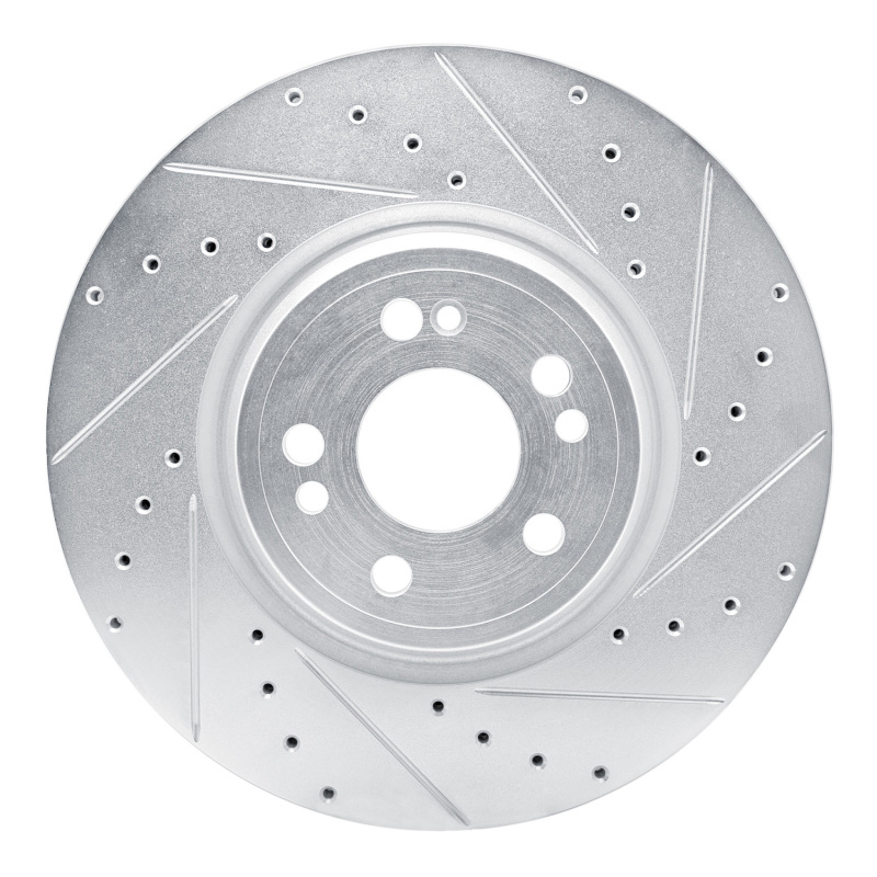 Picture of RNC Brake Rotor - Drill & Slot - R1 20-25 Mercedes-Benz GLE350 Front Right Drilled & Slotted Silver Brake Rotor rnc631-63192R