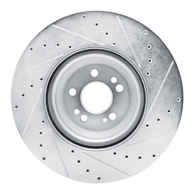 Picture of RNC Brake Rotor - Drill & Slot - R1 20-25 Mercedes-Benz GLE350 Front Left Drilled & Slotted Silver Brake Rotor rnc631-63192L