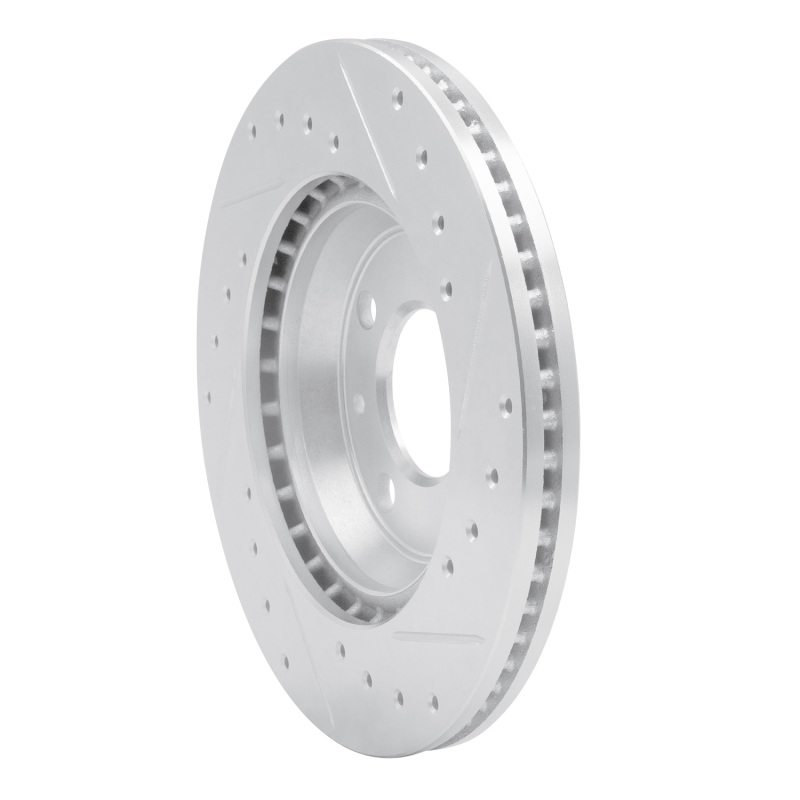 Picture of RNC Brake Rotor - Drill & Slot - R1 87-93 Saab 900 Front Left Drilled & Slotted Silver Brake Rotor rnc631-65005L