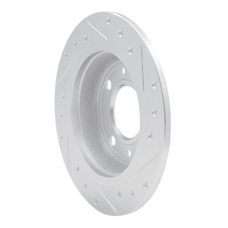 Picture of RNC Brake Rotor - Drill & Slot - R1 86-98 Saab 9000 Rear Left Drilled & Slotted Silver Brake Rotor rnc631-65006L
