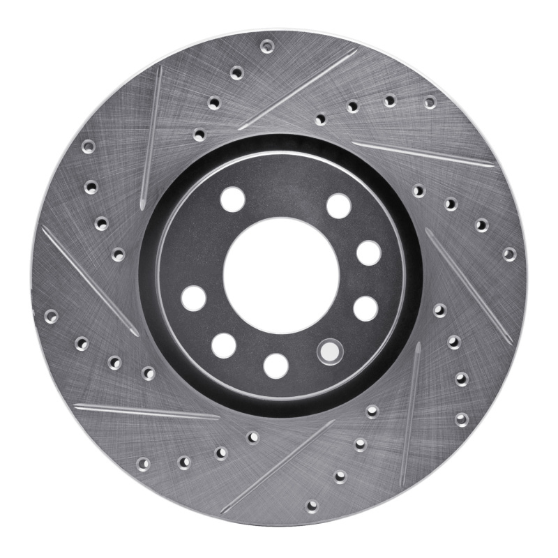 Picture of RNC Brake Rotor - Drill & Slot - R1 99-10 Chevrolet ASTRA (Mexico) Front Left Drilled & Slotted Silver Brake Rotor rnc631-65013L