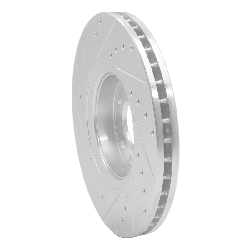 Picture of RNC Brake Rotor - Drill & Slot - R1 03-11 Cadillac BLS (Mexico) Front Right Drilled & Slotted Silver Brake Rotor rnc631-65016R