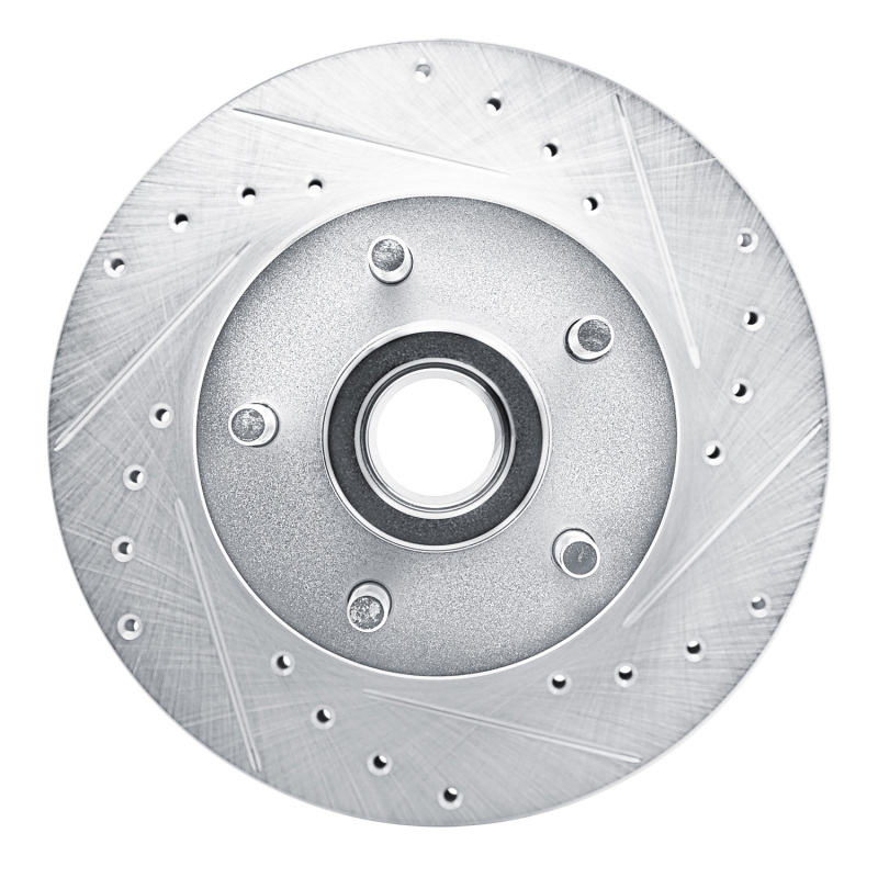 Picture of RNC Brake Rotor - Drill & Slot - R1 79-83 American Motors SPIRIT Front Right Drilled & Slotted Silver Brake Rotor rnc631-66002R