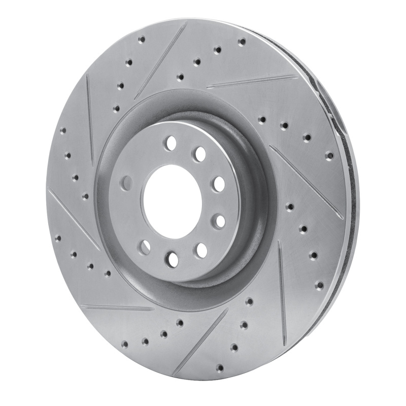 Picture of RNC Brake Rotor - Drill & Slot - R1 08-11 Saab 9-3 Front Left Drilled & Slotted Silver Brake Rotor rnc631-65021L