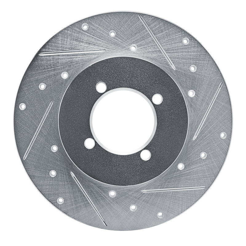 Picture of RNC Brake Rotor - Drill & Slot - R1 77-80 Nissan 810 Front Right Drilled & Slotted Silver Brake Rotor rnc631-67007R