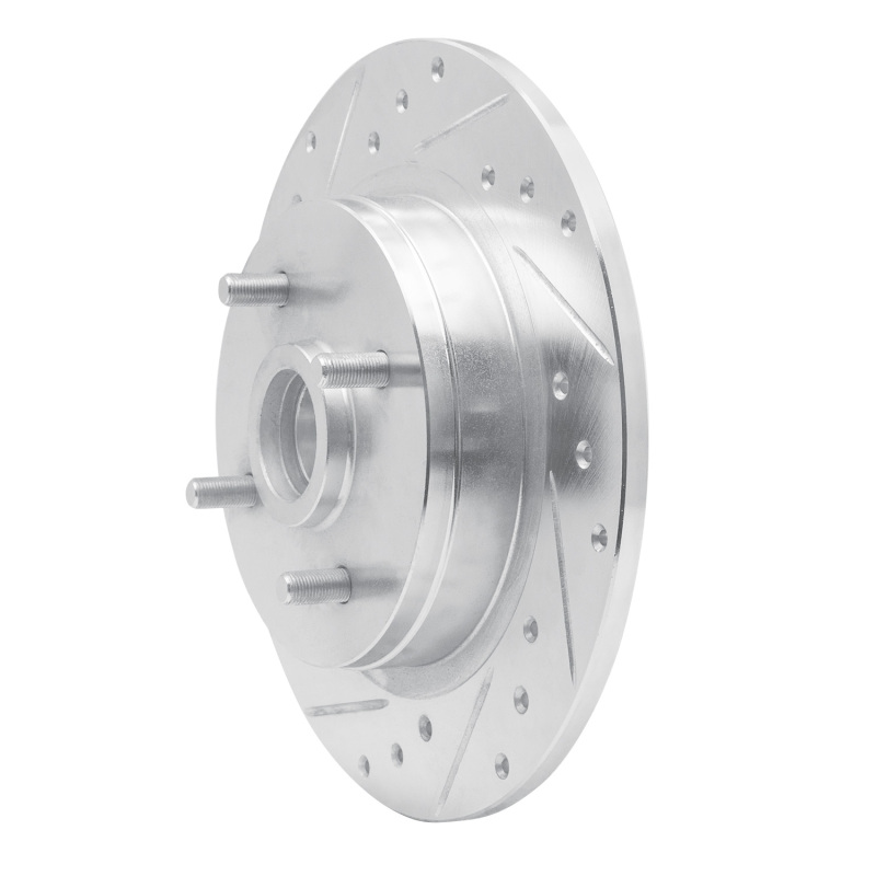 Picture of RNC Brake Rotor - Drill & Slot - R1 84-87 Nissan Maxima Rear Left Drilled & Slotted Silver Brake Rotor rnc631-67019L