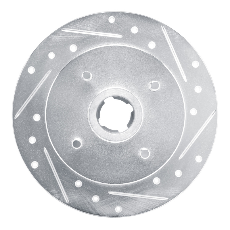 Picture of RNC Brake Rotor - Drill & Slot - R1 88-88 Nissan Maxima Rear Right Drilled & Slotted Silver Brake Rotor rnc631-67032R