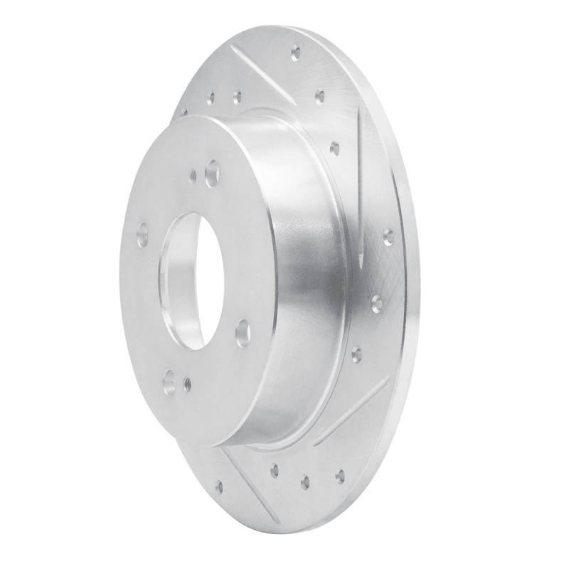 Picture of RNC Brake Rotor - Drill & Slot - R1 89-98 Nissan 240SX Rear Right Drilled & Slotted Silver Brake Rotor rnc631-67029R