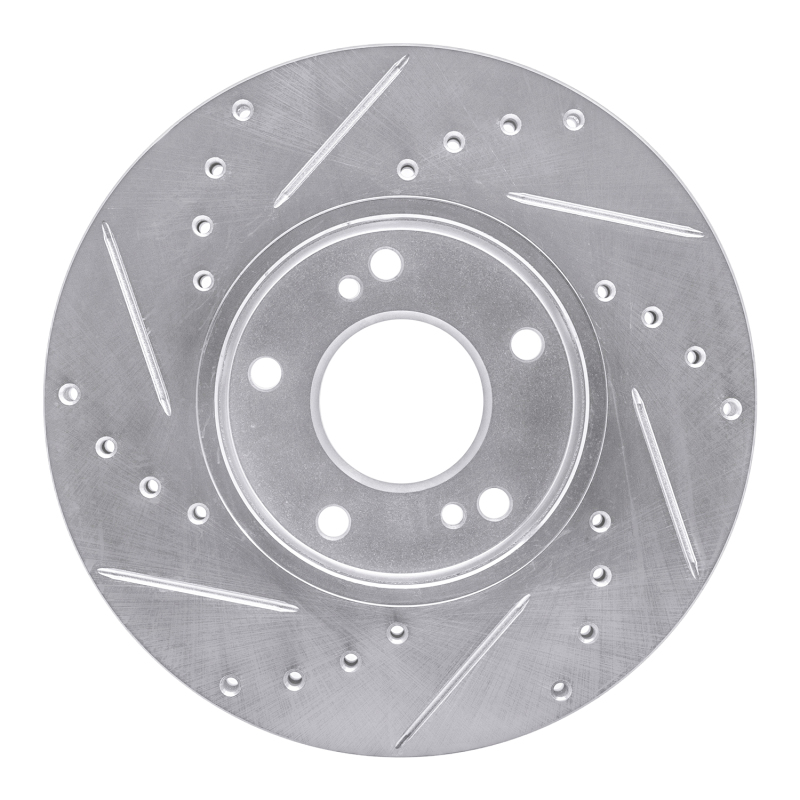 Picture of RNC Brake Rotor - Drill & Slot - R1 89-99 Infiniti I30 Front Right Drilled & Slotted Silver Brake Rotor rnc631-67030R