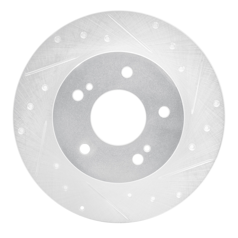 Picture of RNC Brake Rotor - Drill & Slot - R1 94-04 Infiniti I30 Rear Right Drilled & Slotted Silver Brake Rotor rnc631-67043R