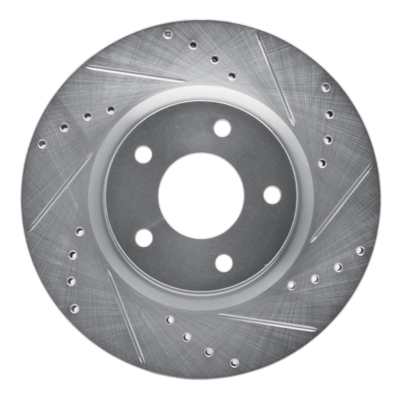 Picture of RNC Brake Rotor - Drill & Slot - R1 13-25 Nissan ALTIMA Front Right Drilled & Slotted Silver Brake Rotor rnc631-67066R