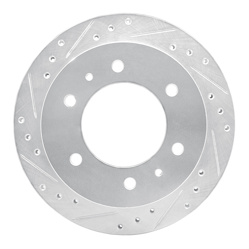 Picture of RNC Brake Rotor - Drill & Slot - R1 88-95 Nissan Pathfinder Rear Left Drilled & Slotted Silver Brake Rotor rnc631-67083L