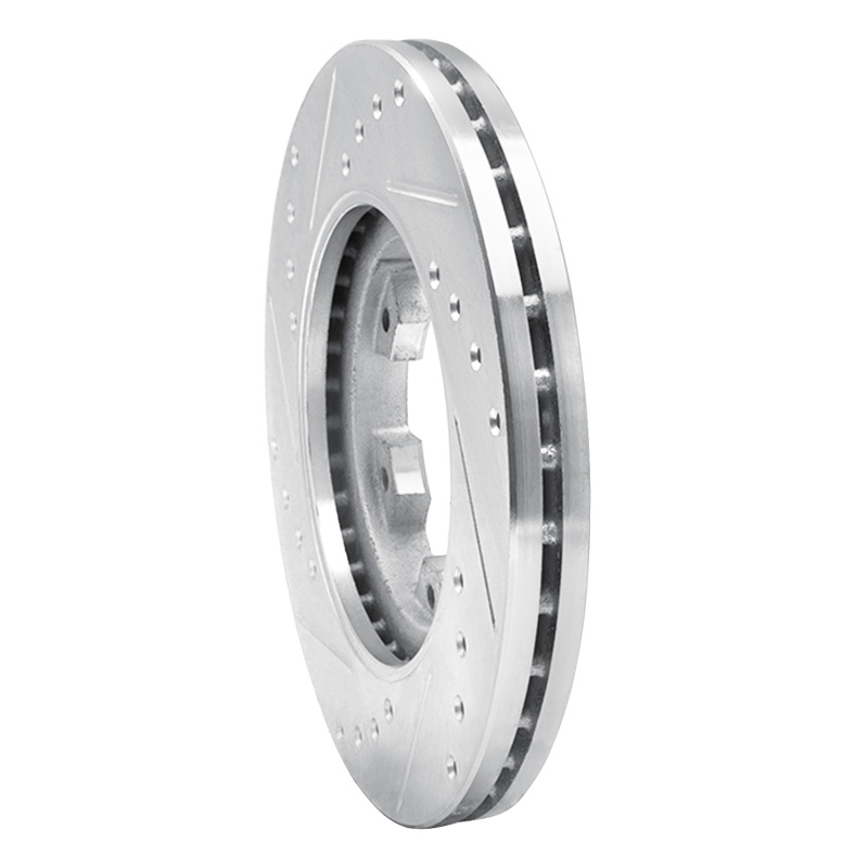 Picture of RNC Brake Rotor - Drill & Slot - R1 85-02 Nissan Pickup Hardbody Front Right Drilled & Slotted Silver Brake Rotor rnc631-67080R