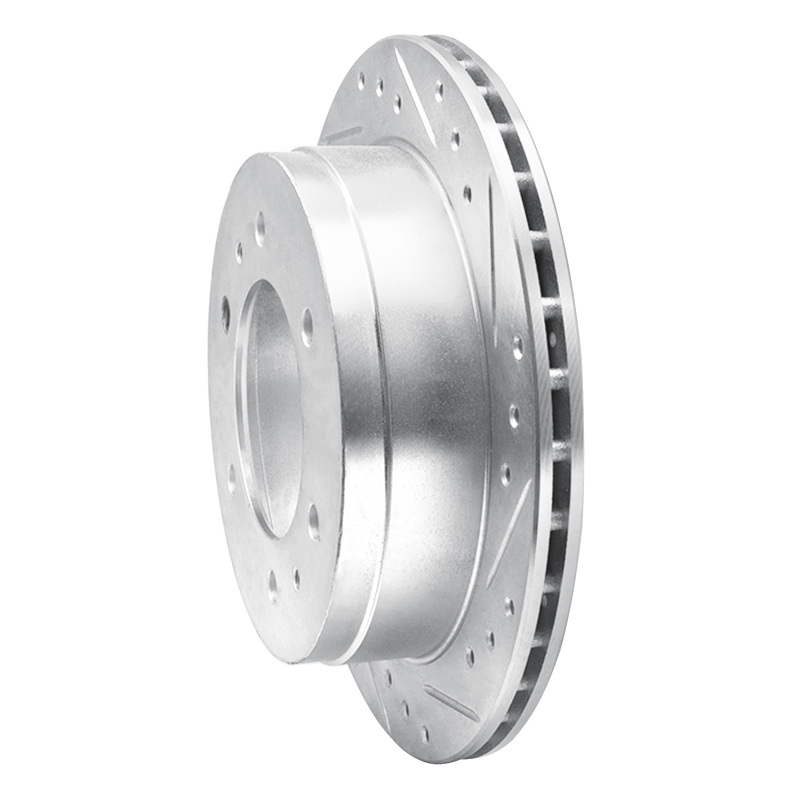 Picture of RNC Brake Rotor - Drill & Slot - R1 88-95 Nissan Pathfinder Rear Right Drilled & Slotted Silver Brake Rotor rnc631-67083R