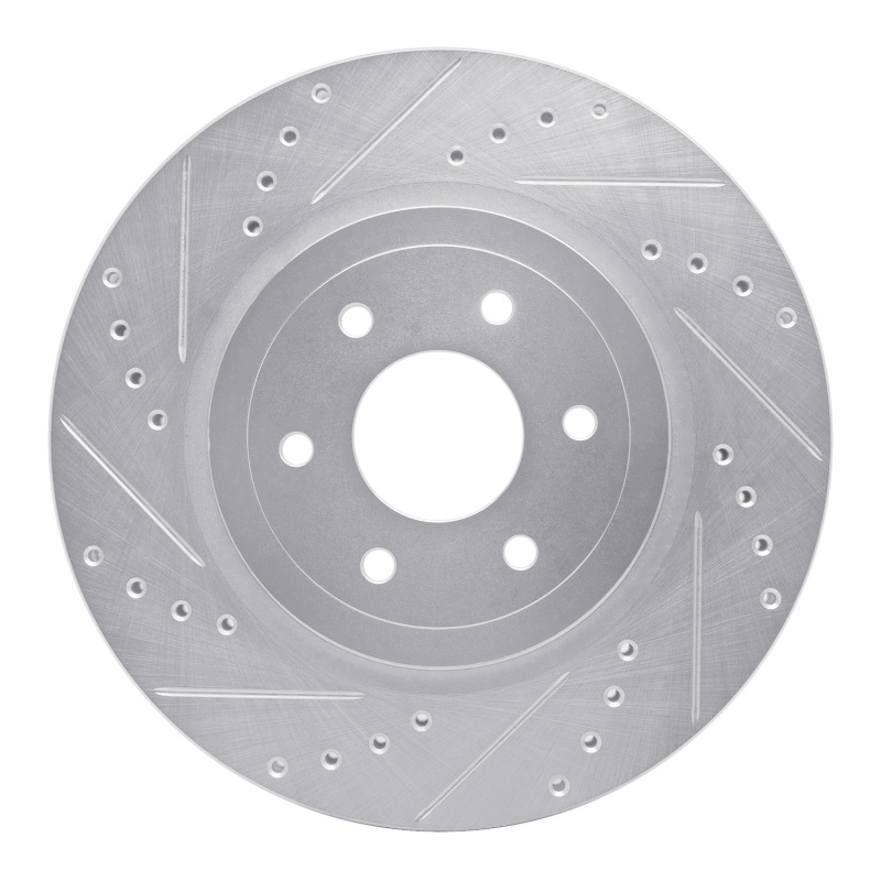 Picture of RNC Brake Rotor - Drill & Slot - R1 08-11 Nissan Pathfinder Front Left Drilled & Slotted Silver Brake Rotor rnc631-67099L