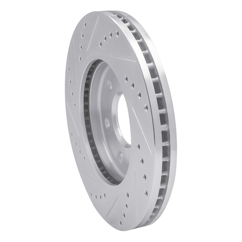 Picture of RNC Brake Rotor - Drill & Slot - R1 05-21 Nissan Frontier Front Right Drilled & Slotted Silver Brake Rotor rnc631-67095R