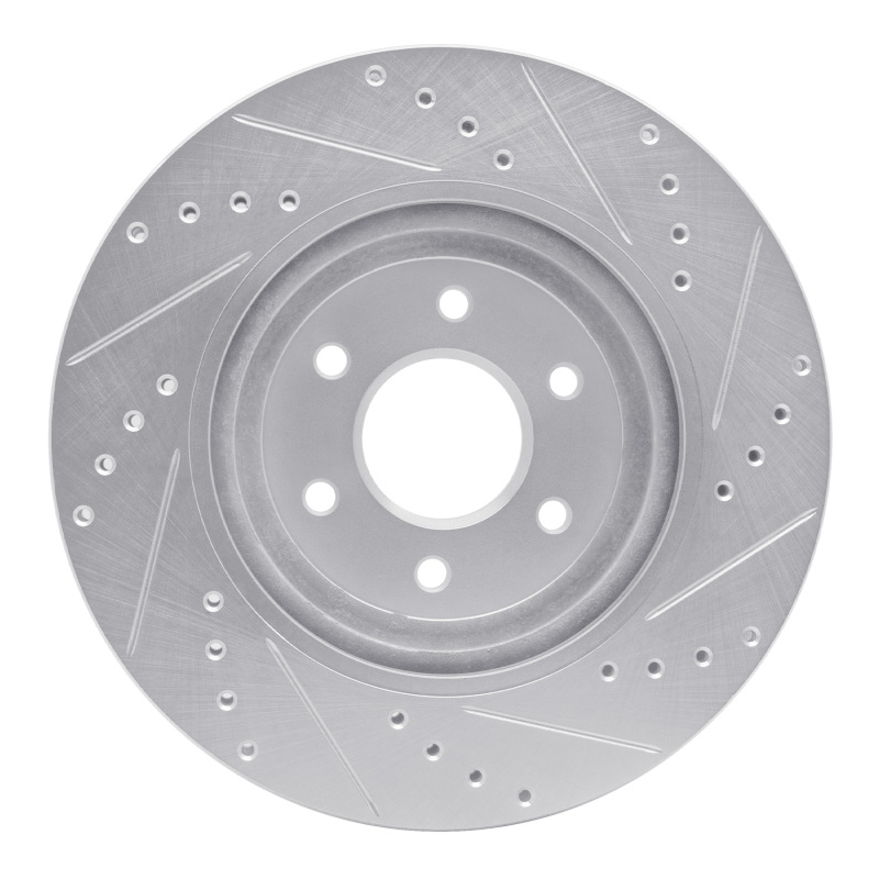 Picture of RNC Brake Rotor - Drill & Slot - R1 08-11 Nissan Pathfinder Front Left Drilled & Slotted Silver Brake Rotor rnc631-67099L