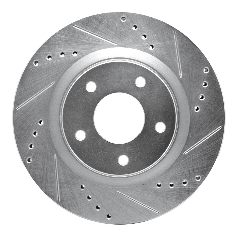 Picture of RNC Brake Rotor - Drill & Slot - R1 11-19 Nissan Juke Front Right Drilled & Slotted Silver Brake Rotor rnc631-67100R