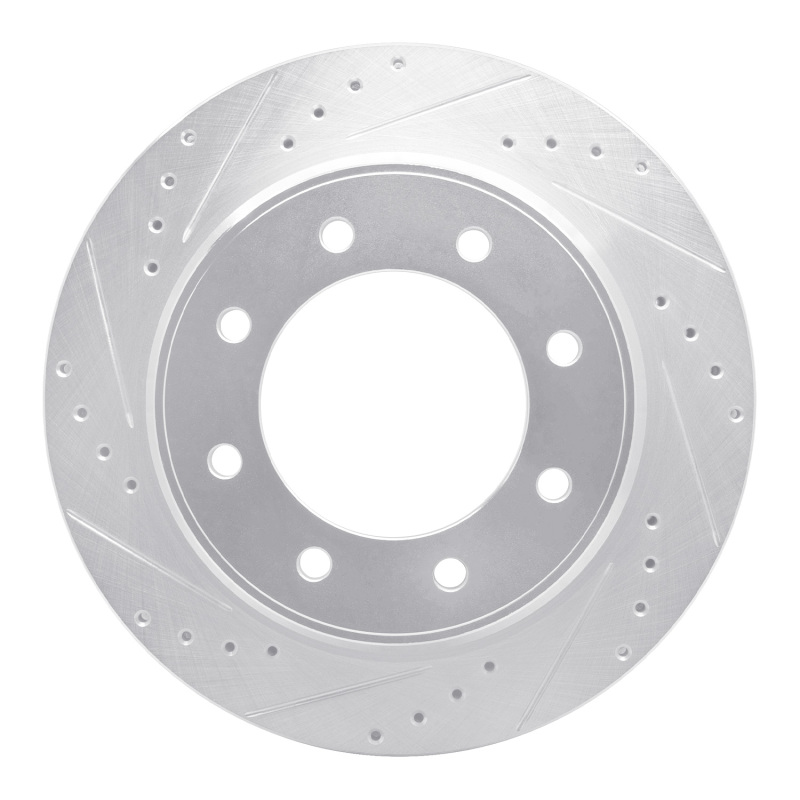 Picture of RNC Brake Rotor - Drill & Slot - R1 12-21 Nissan NV1500 Rear Left Drilled & Slotted Silver Brake Rotor rnc631-67101L