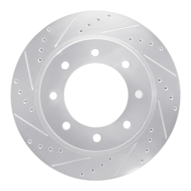 Picture of RNC Brake Rotor - Drill & Slot - R1 12-21 Nissan NV1500 Front Left Drilled & Slotted Silver Brake Rotor rnc631-67102L