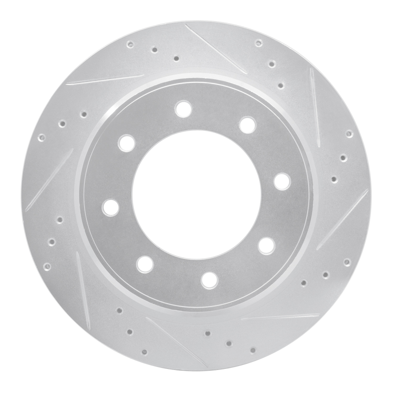Picture of RNC Brake Rotor - Drill & Slot - R1 12-21 Nissan NV2500 Rear Right Drilled & Slotted Silver Brake Rotor rnc631-67101R